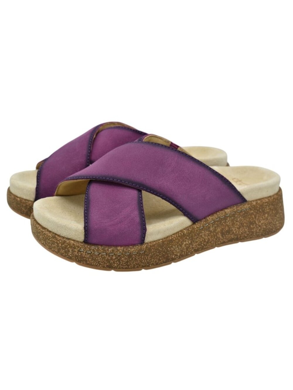 Dansko Size EU 40 Bridget Burnished Suede Plum Comfort Slides Sandals Shoes‎